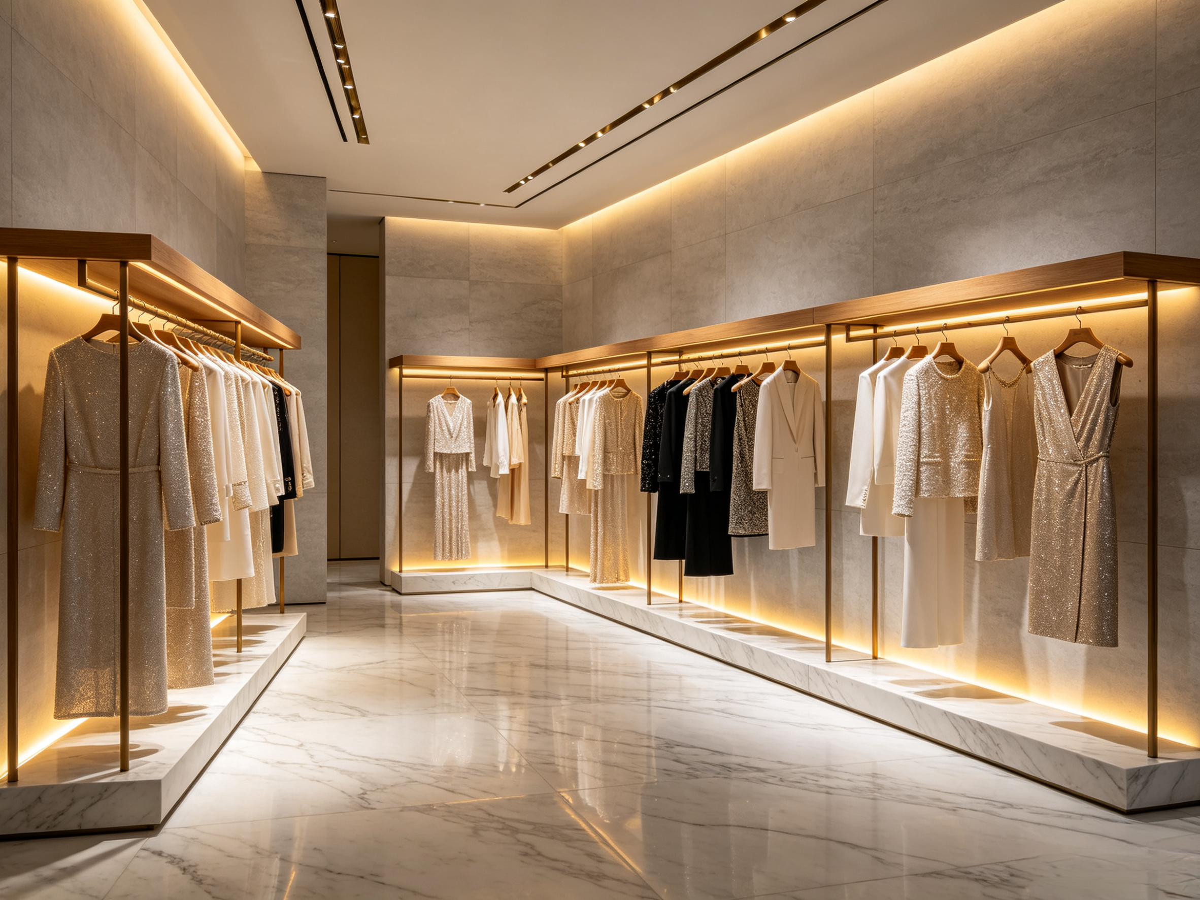 Boutique clothing display